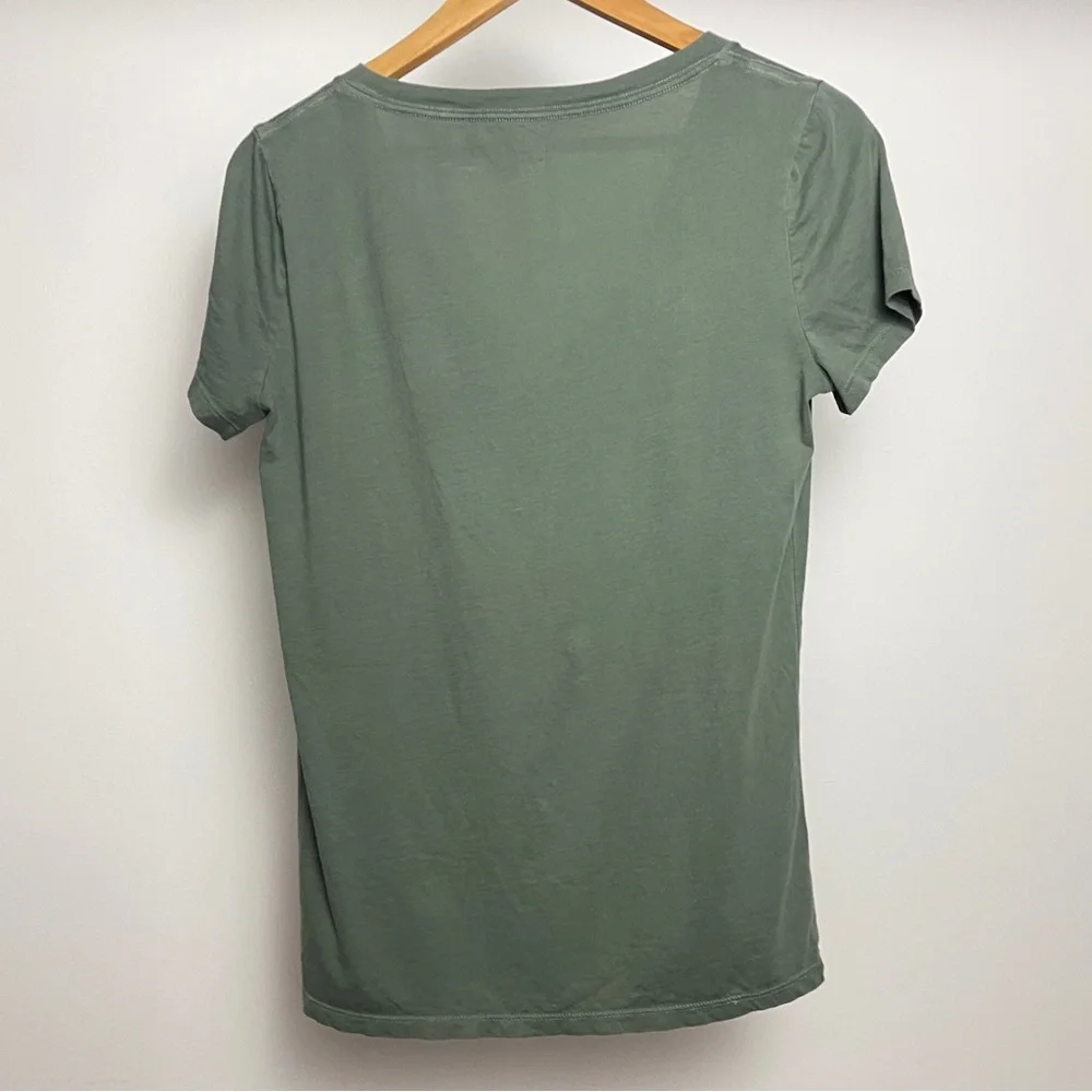 GAP Olive Green Vintage Wash Tee Size S - Picture 3 of 4